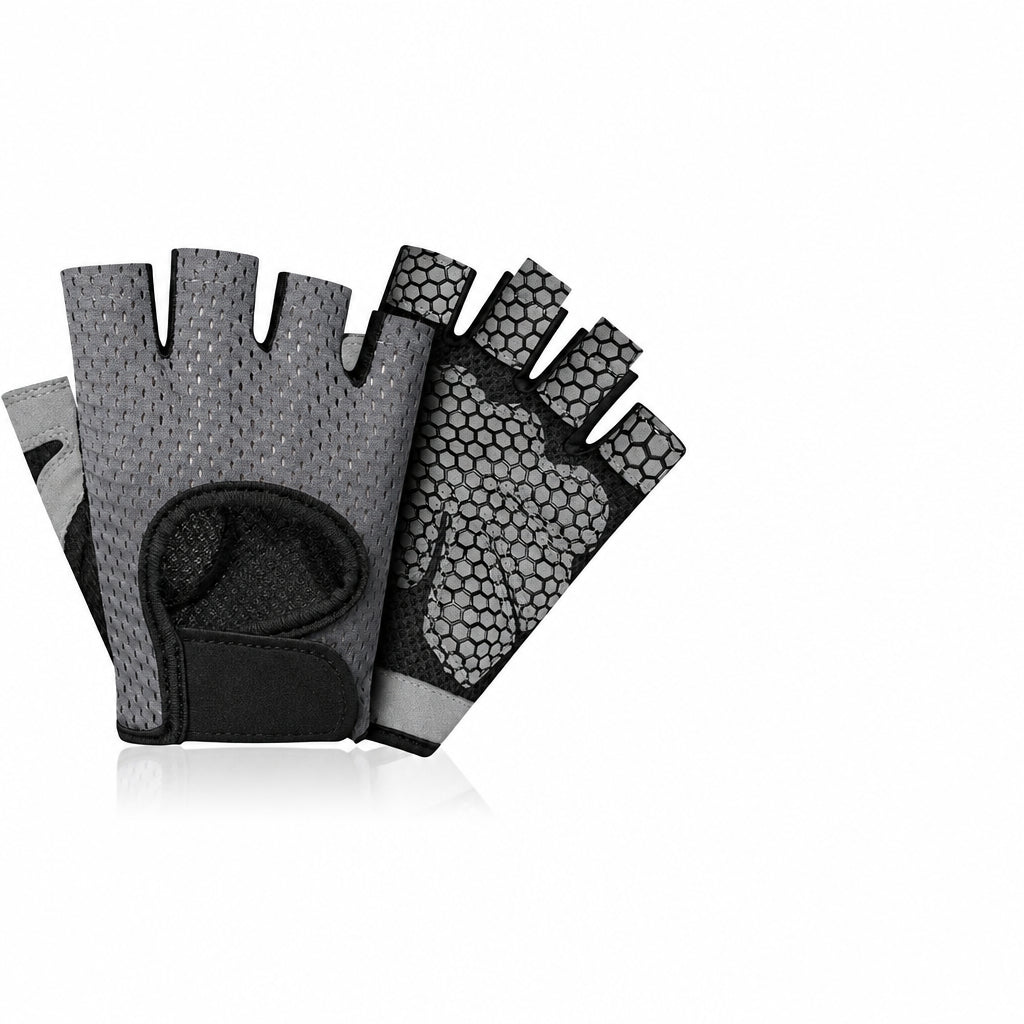 Unisex Half Finger Gym Gloves Workout Weight Lifting Grip