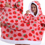 Christmas Flannel Wearable Blanket | Winter Hoodie