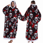 Extra Long Halloween Blanket Hoodie Sweatshirt