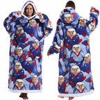 Extra Long Halloween Blanket Hoodie Sweatshirt