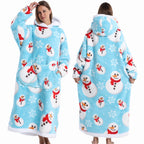 Extra Long Halloween Blanket Hoodie Sweatshirt
