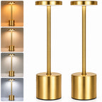 Gold outdoor lamp with different light angles on a white background