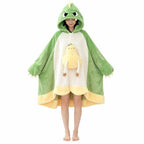 Adults Cartoon Animal Wearable Blanket Soft Winter Nap Throw