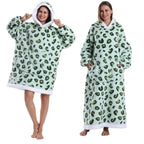 Christmas Flannel Wearable Blanket | Winter Hoodie
