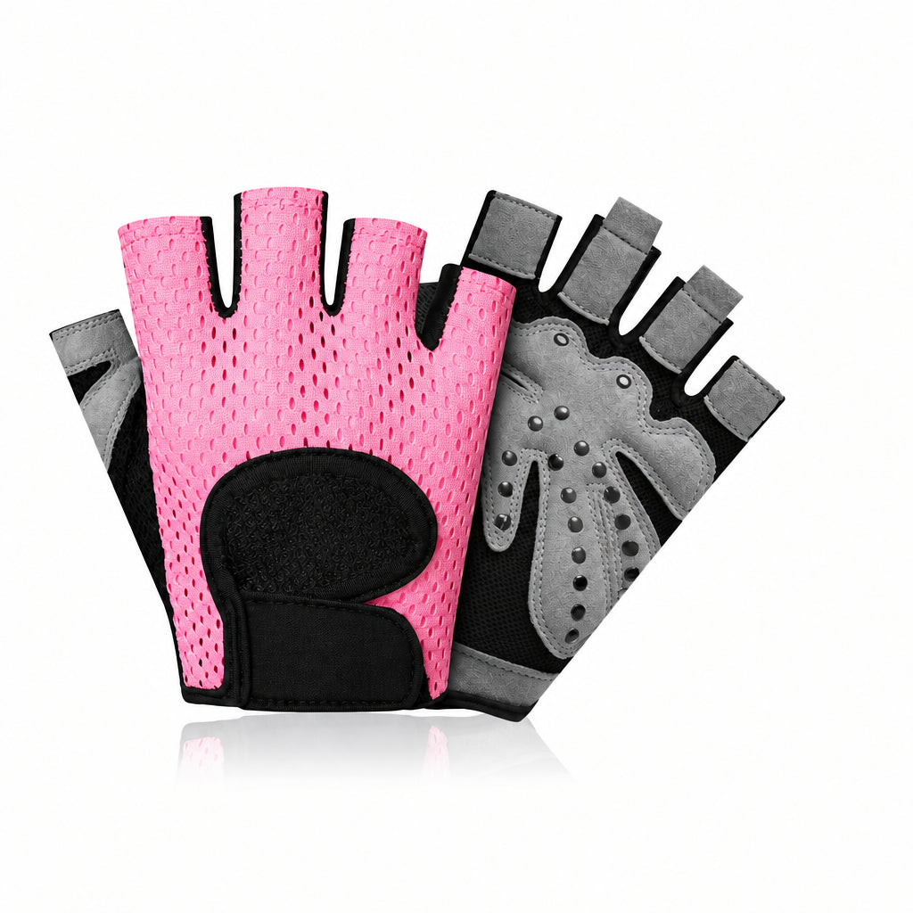 Unisex Half Finger Gym Gloves Workout Weight Lifting Grip