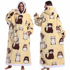 Extra Long Halloween Blanket Hoodie Sweatshirt