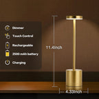 LED Touch Sensor Table Lamp USB Rechargeable Bedside Night Light