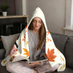 Halloween Kitten Hooded Wearable Flannel Cloak Blanket