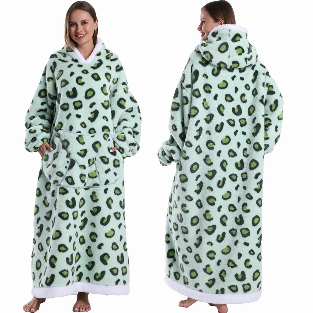 Extra Long Halloween Blanket Hoodie Sweatshirt