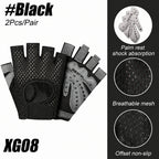 Unisex Half Finger Gym Gloves Workout Weight Lifting Grip