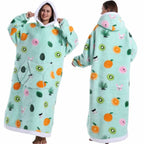 Extra Long Halloween Blanket Hoodie Sweatshirt