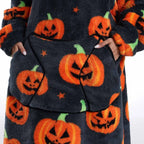 Extra Long Halloween Blanket Hoodie Sweatshirt