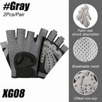 Unisex Half Finger Gym Gloves Workout Weight Lifting Grip