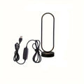 Modern Ring LED Bedside Lamp Three Color Dimming Night Light