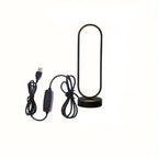 Modern Ring LED Bedside Lamp Three Color Dimming Night Light