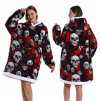 Oversized Plush Hoodie Blanket Warm Winter Loungewear