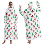 Christmas Flannel Wearable Blanket | Winter Hoodie
