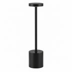 Black adjustable light with dimensions on a white background