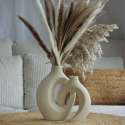 Abstract Nordic Ceramic Vase for Modern Home Decor