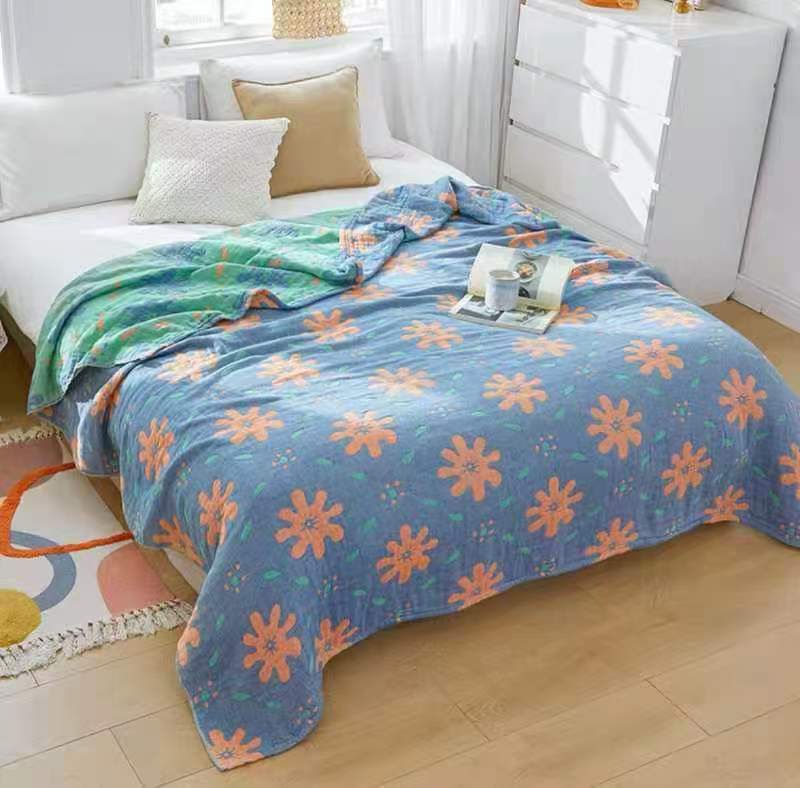 Cotton Gauze Four-layer Soft Single Double Towel Blanket Cover Blanket Summer Blanket