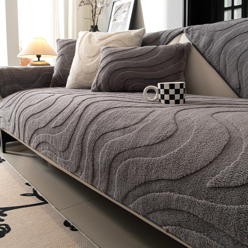 Jacquard Velvet Sofa Cushion New Autumnwinter Thickened