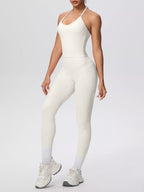 Halter Neck Cami and High-Waisted Pocket Leggings Active Set