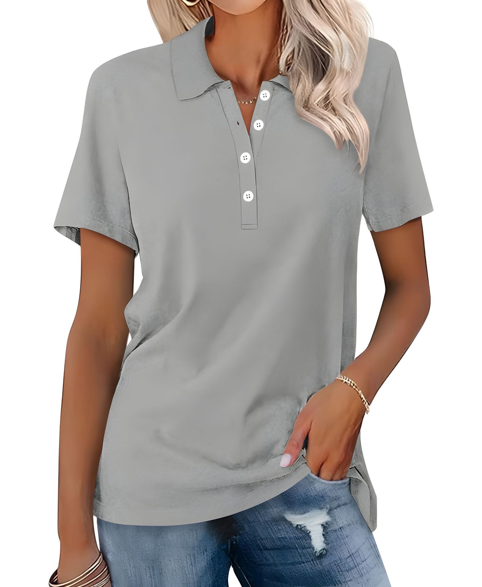 Slim Fit Women’s Short Sleeve Casual Fashion Top – Everyday Style
