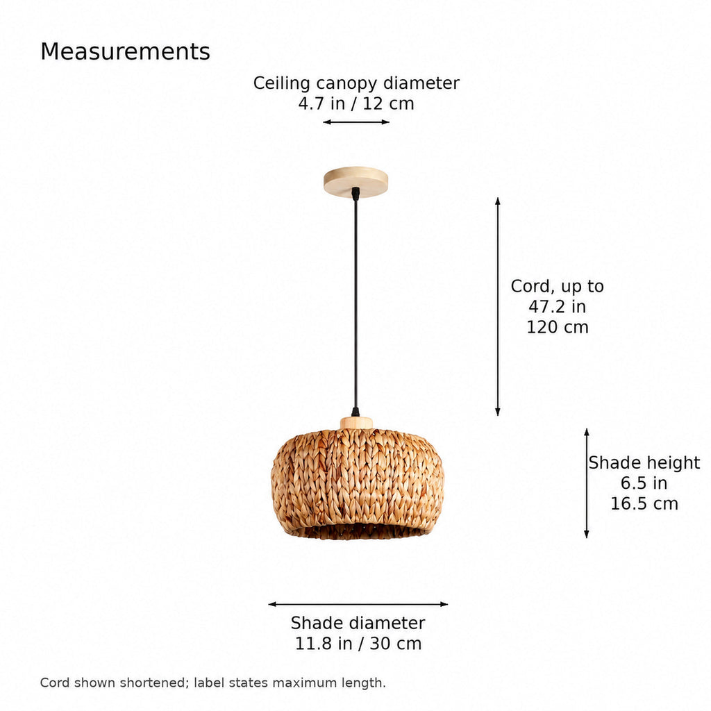 Fallow Woven Drum Pendant Light