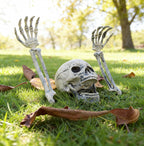 Halloween's Realistic Skeleton Stakes for Outdoor Lawn Decor