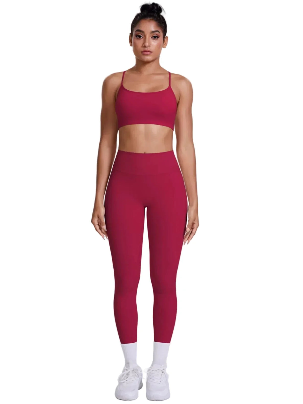 Criss-Cross Back Cami and Seamless Leggings Active Set