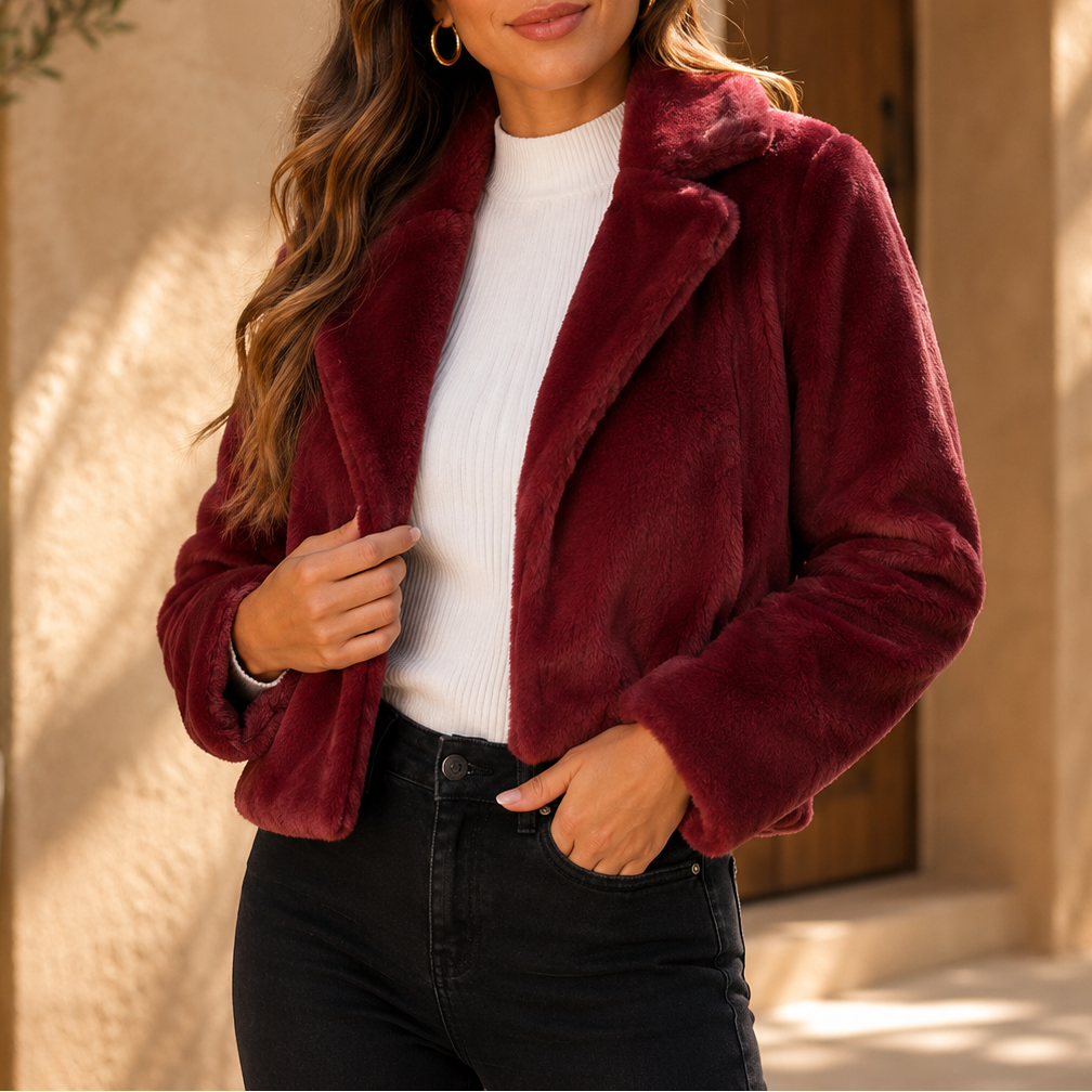 Rowan Velvet Hour Fleece Jacket - Cozy Plush Zip Outerwear