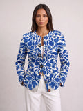 Women's Floral Button Front Cardigan Resort Vacation Top