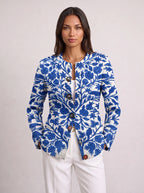 Women's Floral Button Front Cardigan Resort Vacation Top