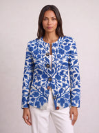 Women's Floral Button Front Cardigan Resort Vacation Top