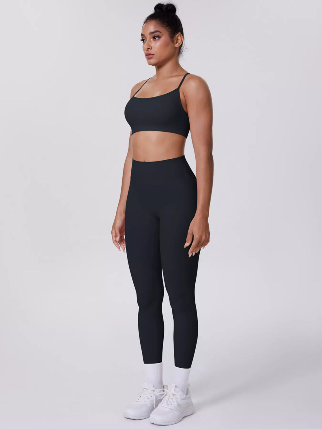 Criss-Cross Back Cami and Seamless Leggings Active Set