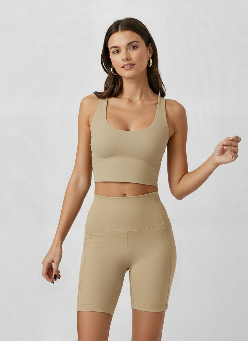 SculptHold High-Waist  Lycra Biker Shorts with Pocket