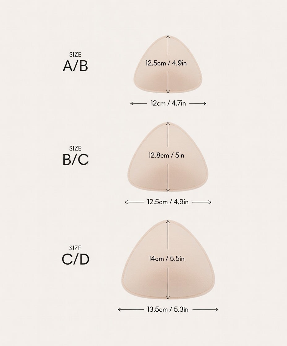 Removable Bra Pad Inserts for Onesie & Sports Bra