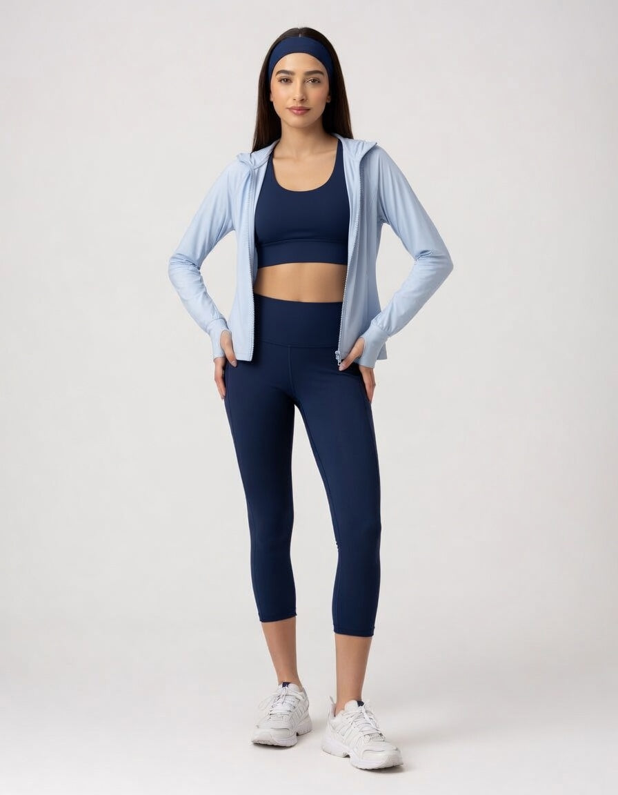 HydroCool High-Waist Cropped Leggings Squat-Proof Tights