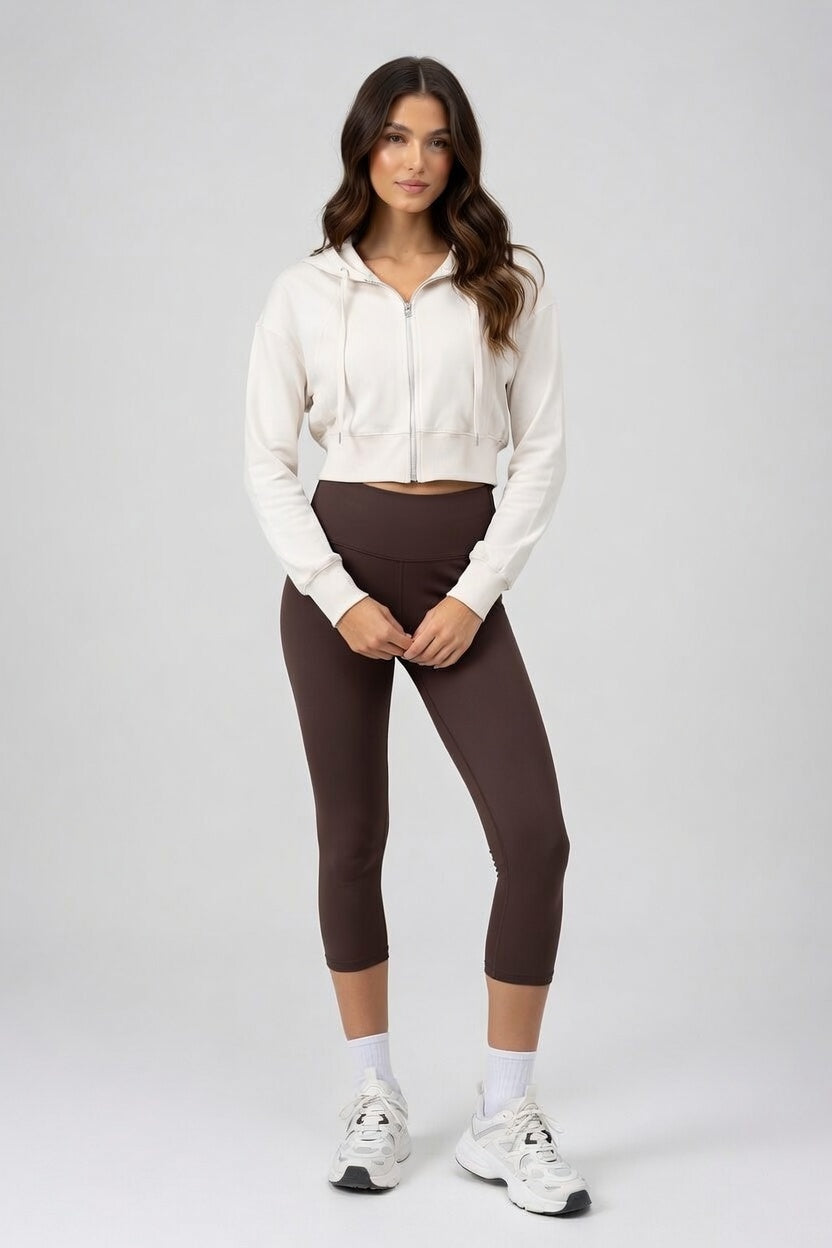 HydroCool High-Waist Cropped Leggings Squat-Proof Tights