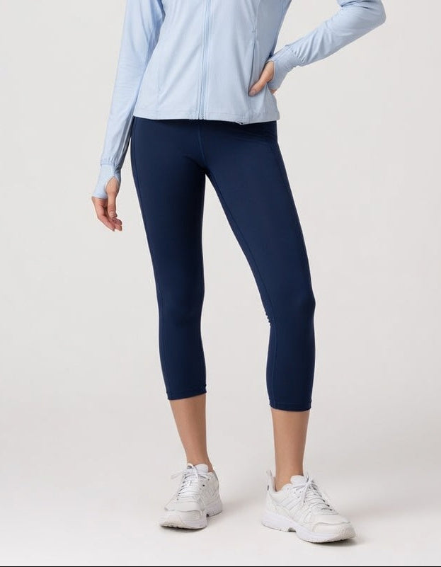 HydroCool High-Waist Cropped Leggings Squat-Proof Tights