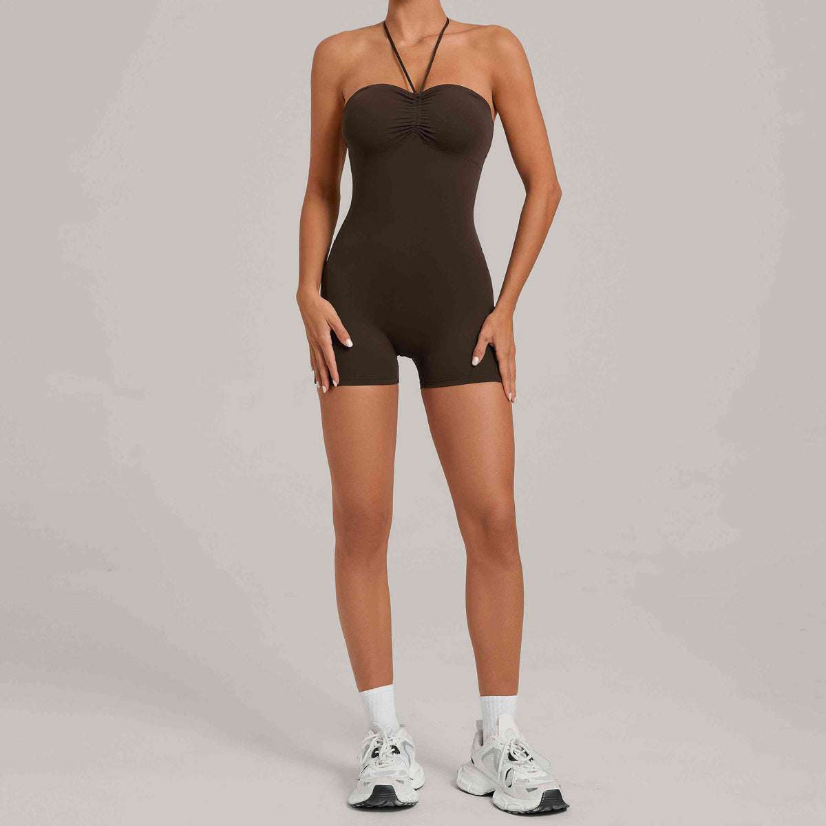 Multi-Way Active Bodysuit with Side Pockets