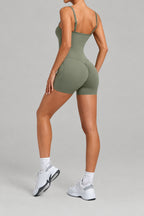 Multi-Way Active Bodysuit with Side Pockets