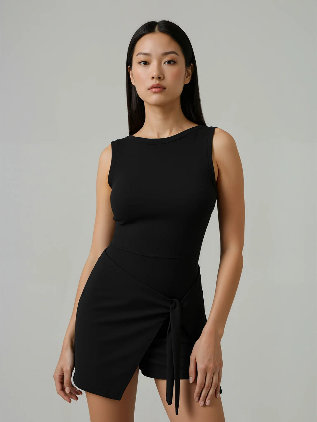 The Grace Skirted Onesie Backless Tennis Workout Romper