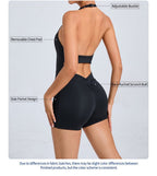 The Poise Backless Halter Active Onesie with Side Pockets