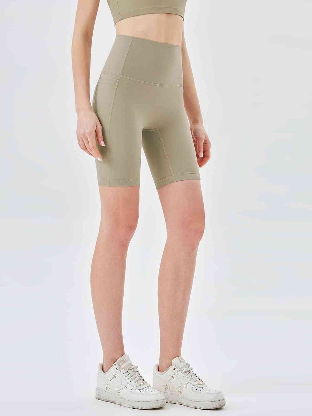 SculptHold High-Waist  Lycra Biker Shorts with Pocket