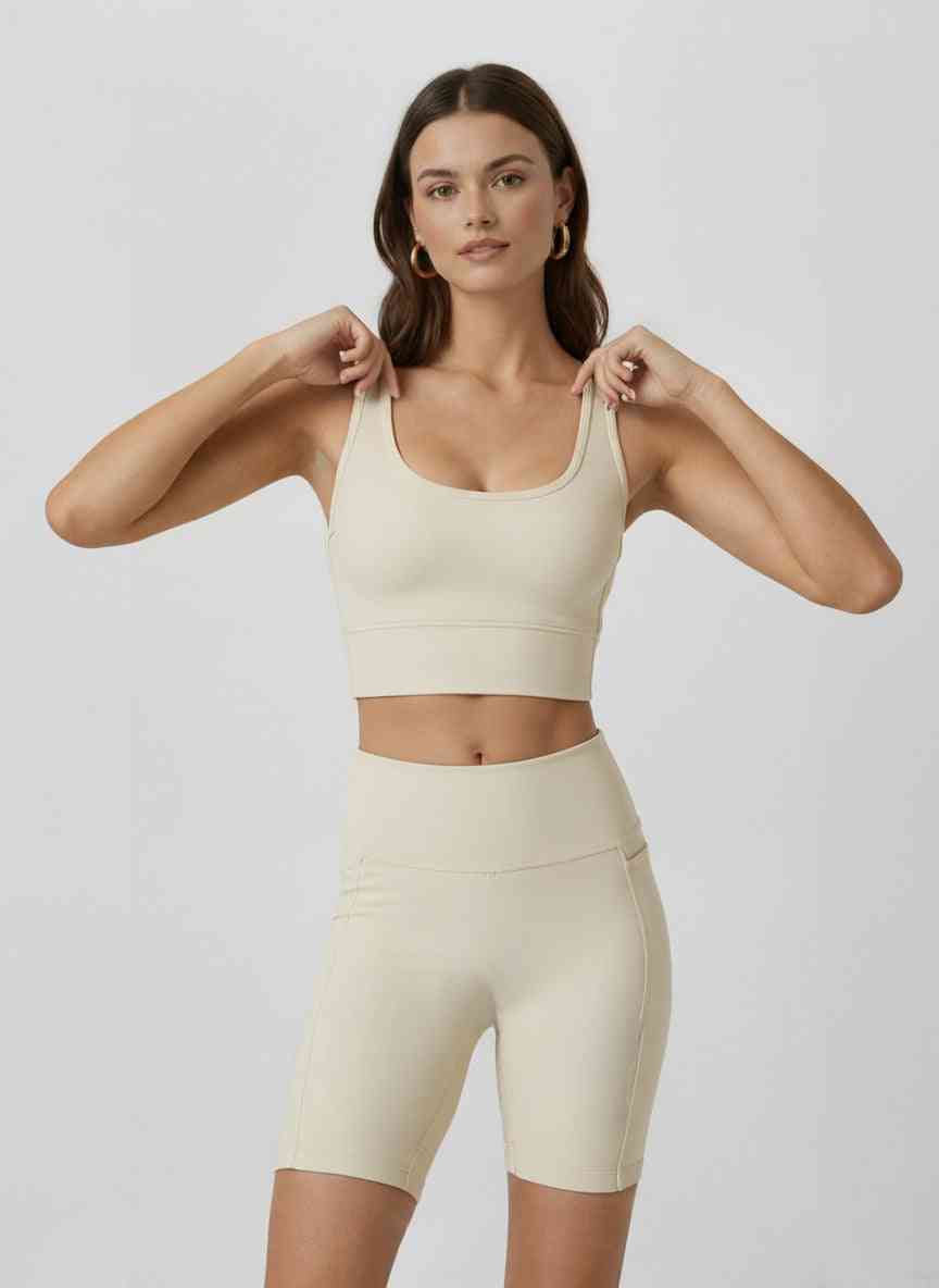 SculptHold High-Waist  Lycra Biker Shorts with Pocket