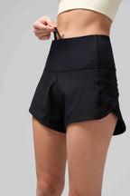 Speed Up Lightweight Athletic Running Shorts with Zip Pocket