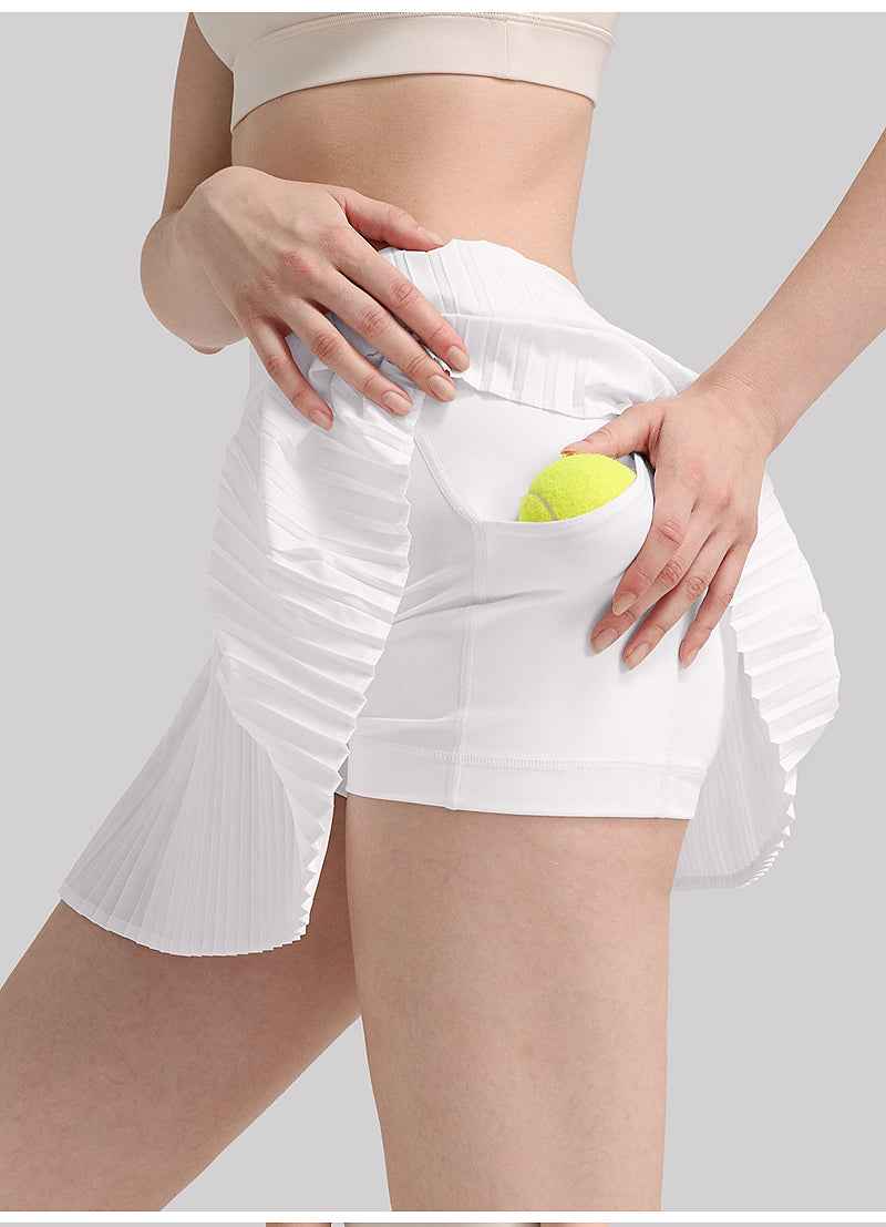 Agile Pleated Tennis Skirt with Built-In Liner Shorts