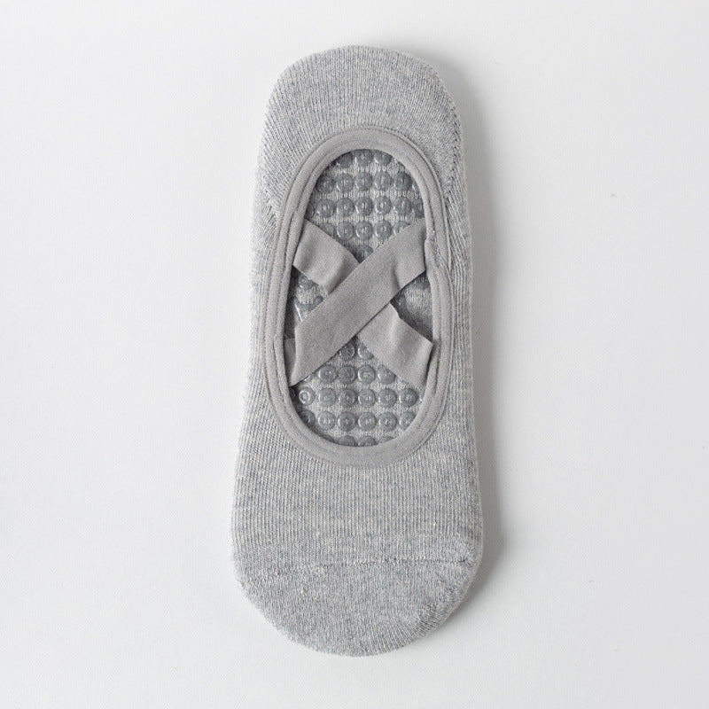 Cross-Strap Non-Slip Yoga Grip Socks