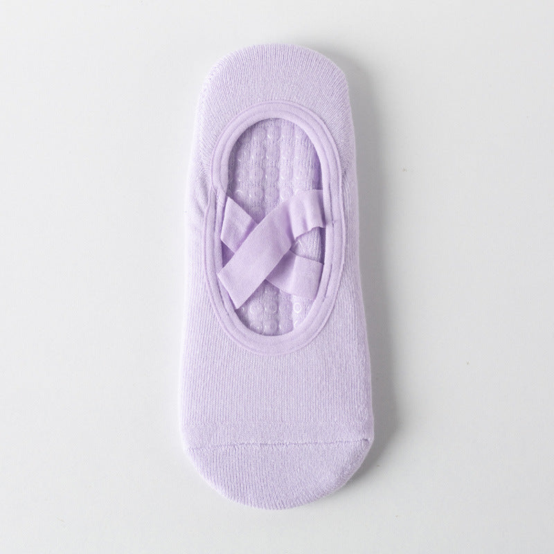 Cross-Strap Non-Slip Yoga Grip Socks